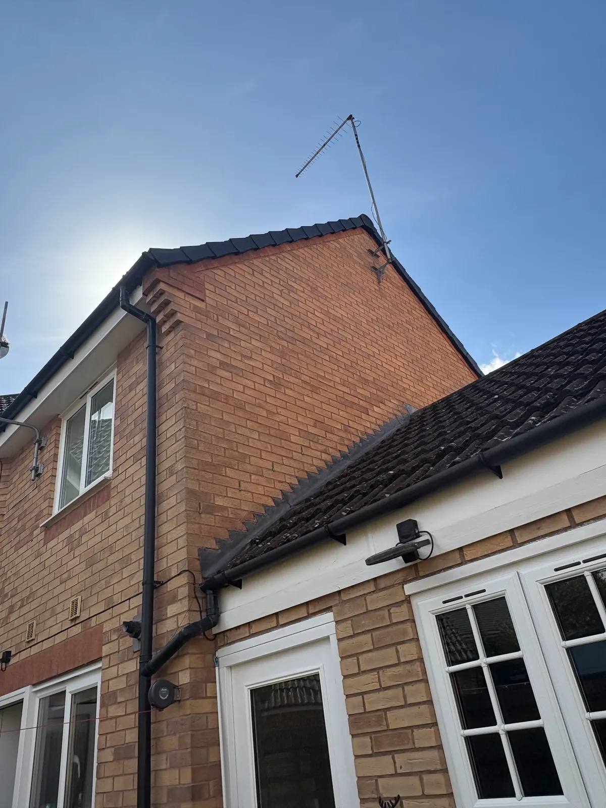 Black fascias and guttering